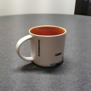 Starbucks You Are Here Collection Chicago Mug Coffee Cup White Orange 2015